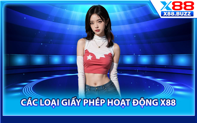 Các loại giấy phép hoạt động X88 công nhận